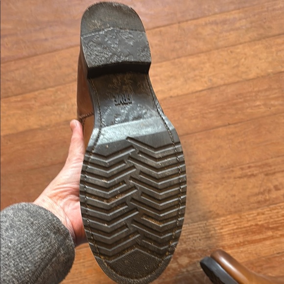 Frye Brown Leather Combat Boots - Picture 6 of 10